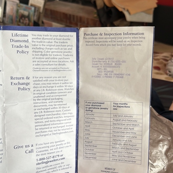 Diamond Ring Size 8 - Picture 4 of 4